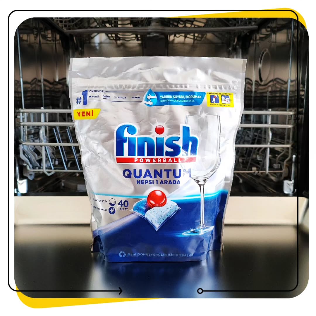 ماشین ظرفشویی فینیش کوانتوم finish Quantum بسته ۴۰ عددی